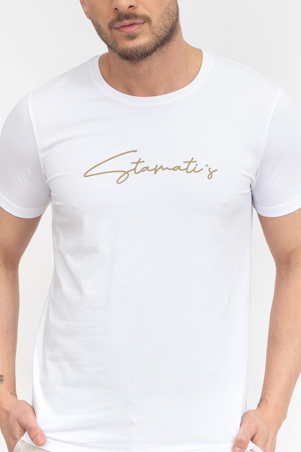 Stamatis Erkek Bisiklet Yaka T-Shirt