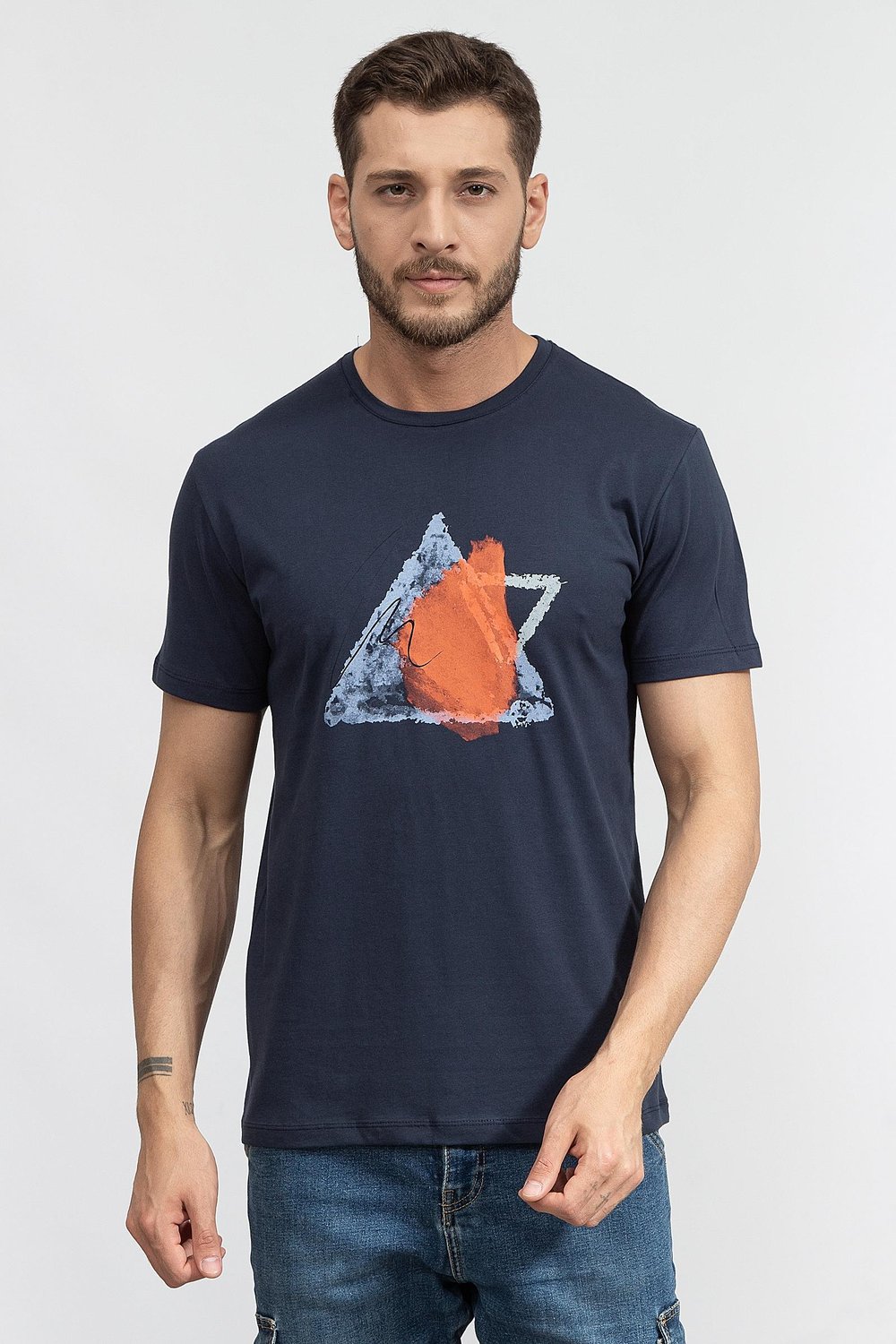 Stamatis Erkek Bisiklet Yaka T-Shirt