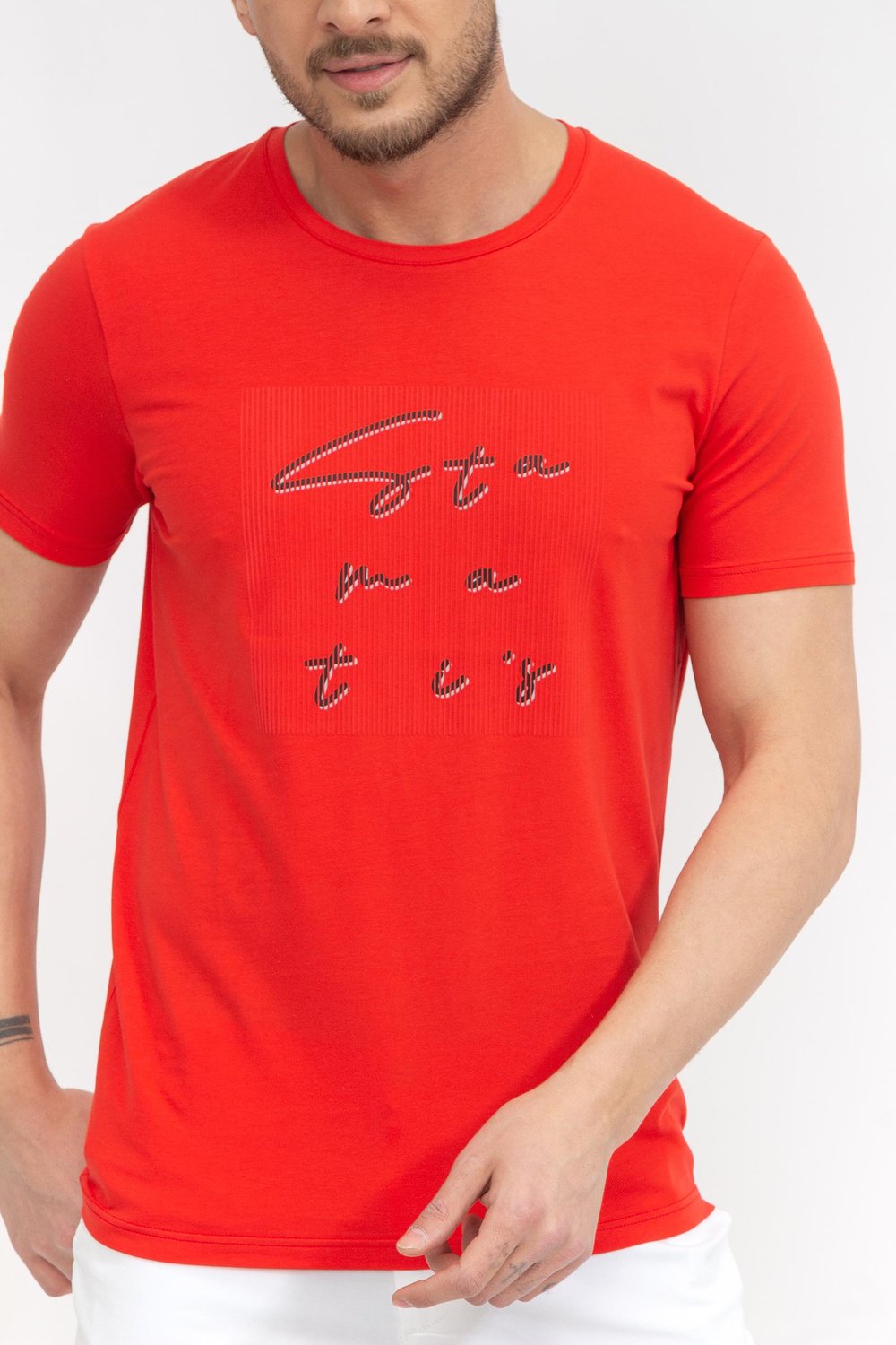 Stamatis Erkek Bisiklet Yaka T-Shirt