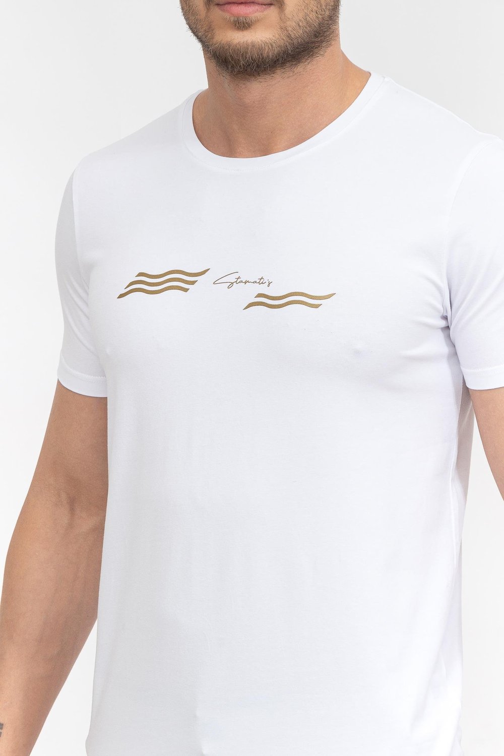 Stamatis Erkek Bisiklet Yaka T-Shirt