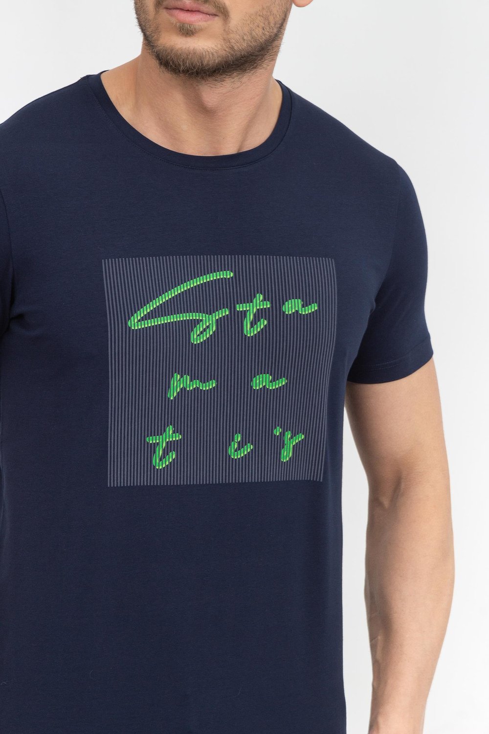 Stamatis Erkek Bisiklet Yaka T-Shirt