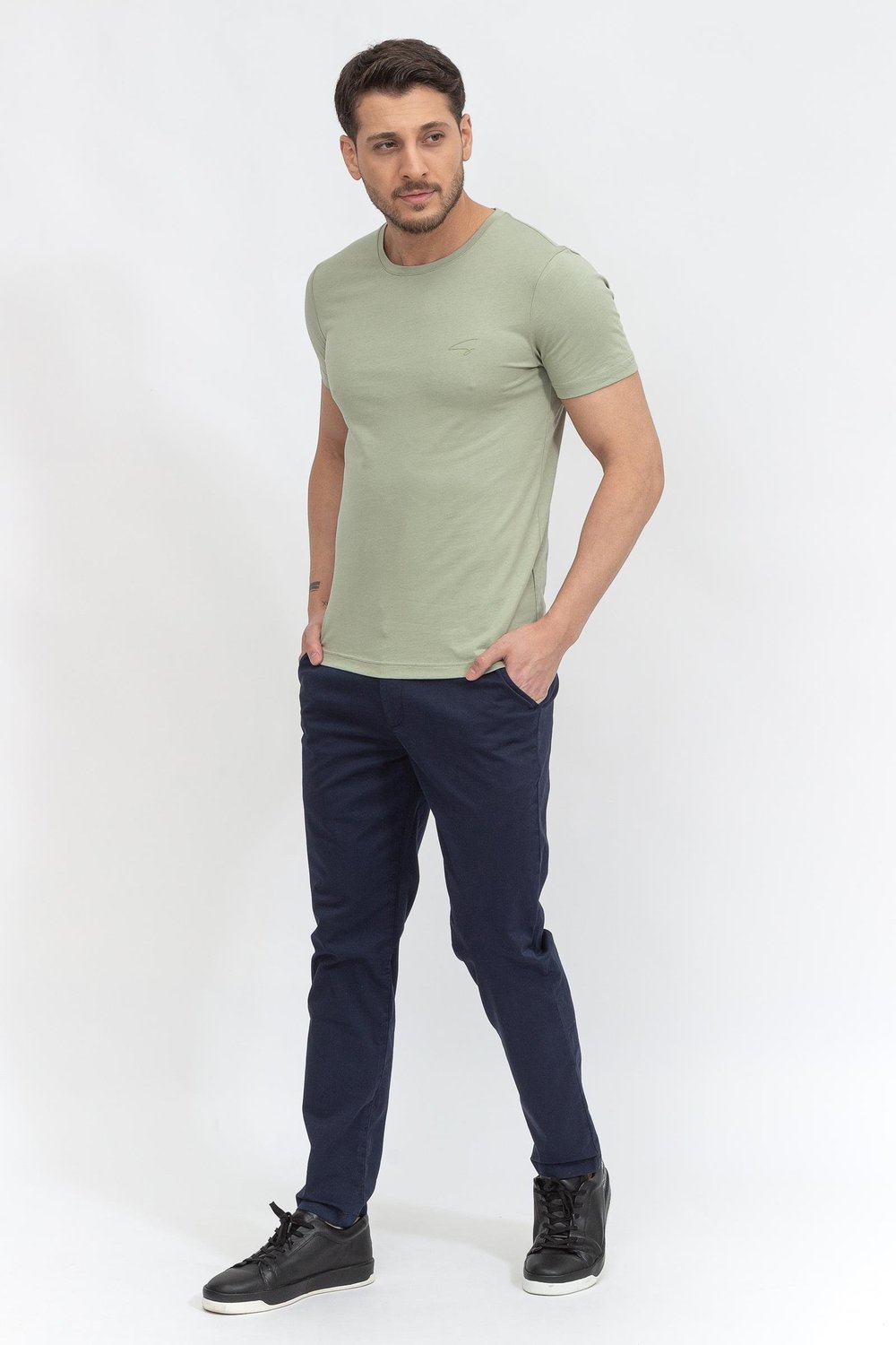 Stamatis Erkek Bisiklet Yaka T-Shirt