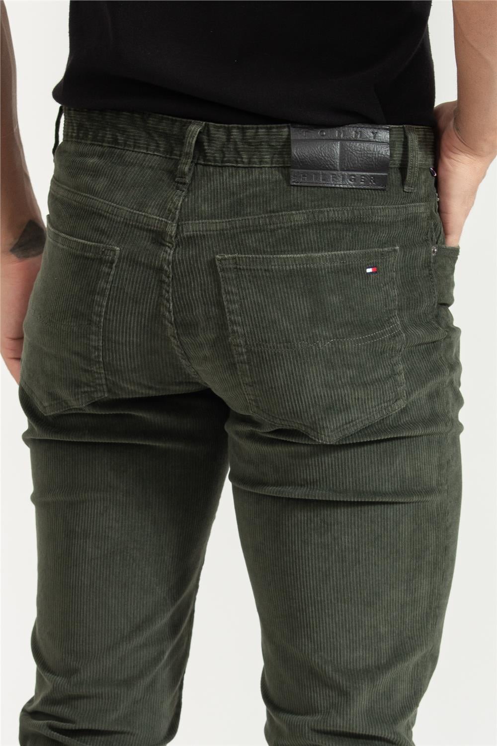 Tommy Hilfiger Erkek 5 Cepli Pantolon Haki Yeşil
