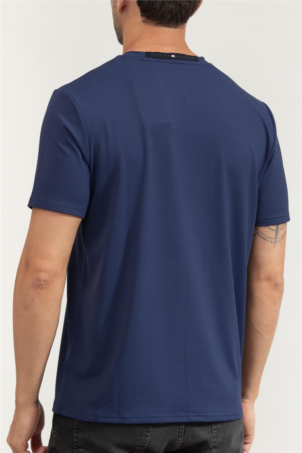 Tommy Hilfiger Erkek Bisiklet Yaka T-Shirt