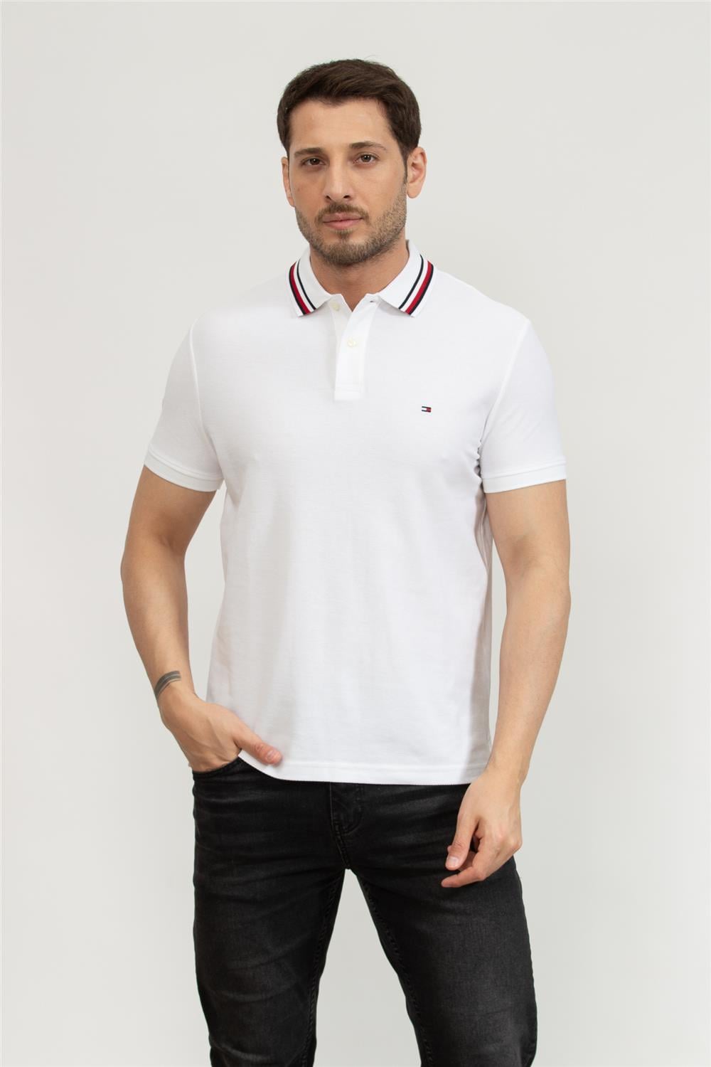 Tommy Hilfiger Erkek Polo Yaka T-Shirt