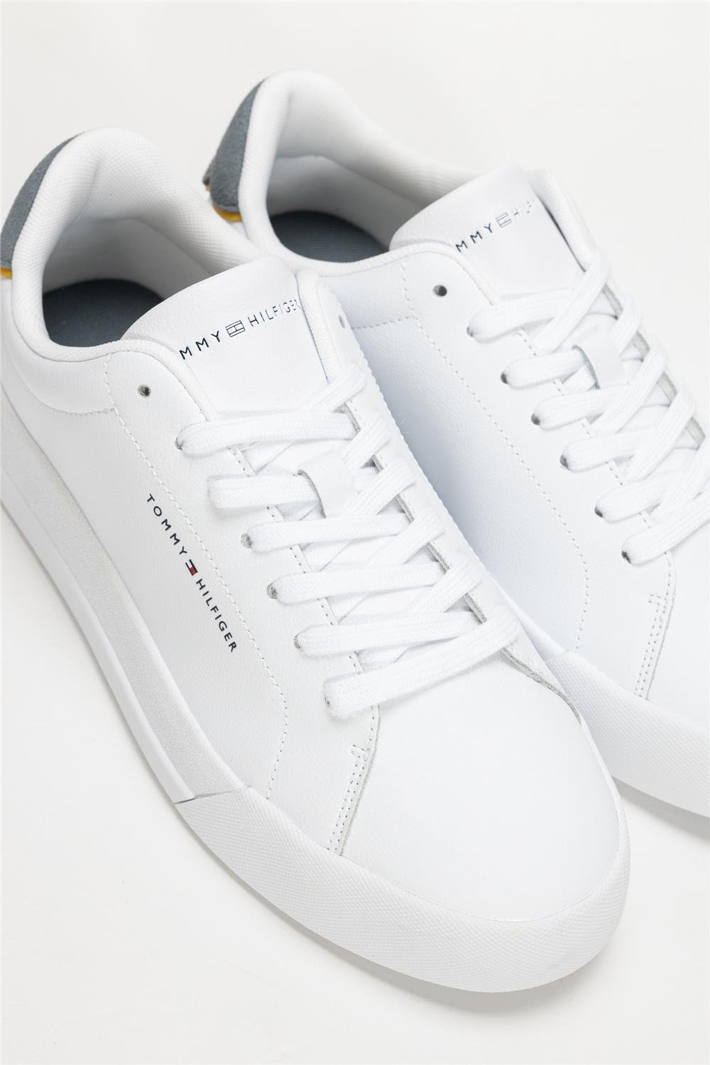 Tommy Hilfiger Th Court Core Ess Leather Erkek Sneaker Gri