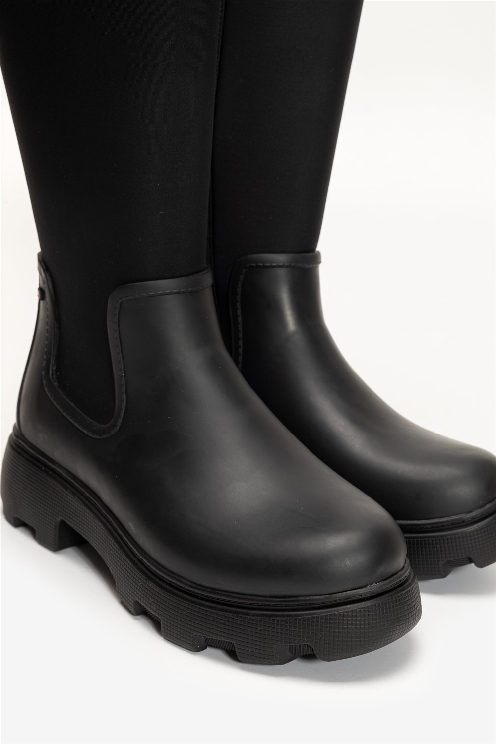 Tommy Hilfiger Flag Long Rainboot Warm Lining Kadın Bot