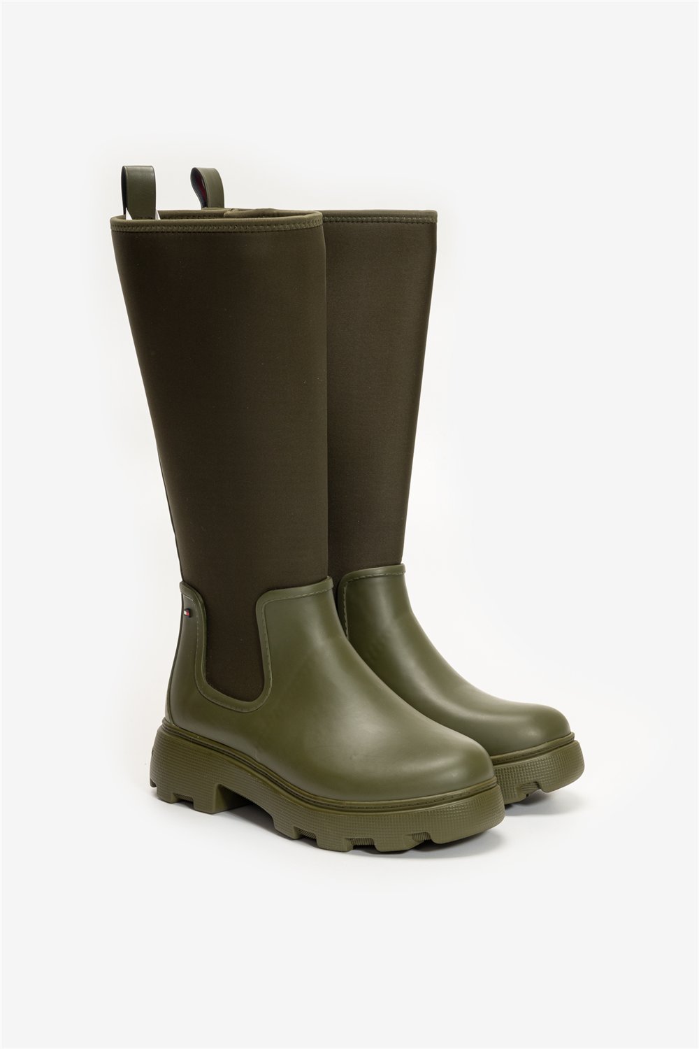 Tommy Hilfiger Flag Long Rainboot Warm Lining Kadın Bot