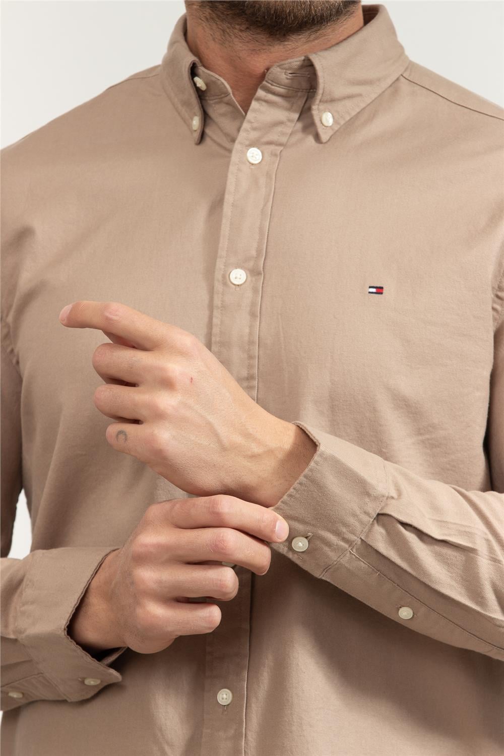 Tommy Hilfiger Flex Flannel Solid Rf Erkek Gömlek