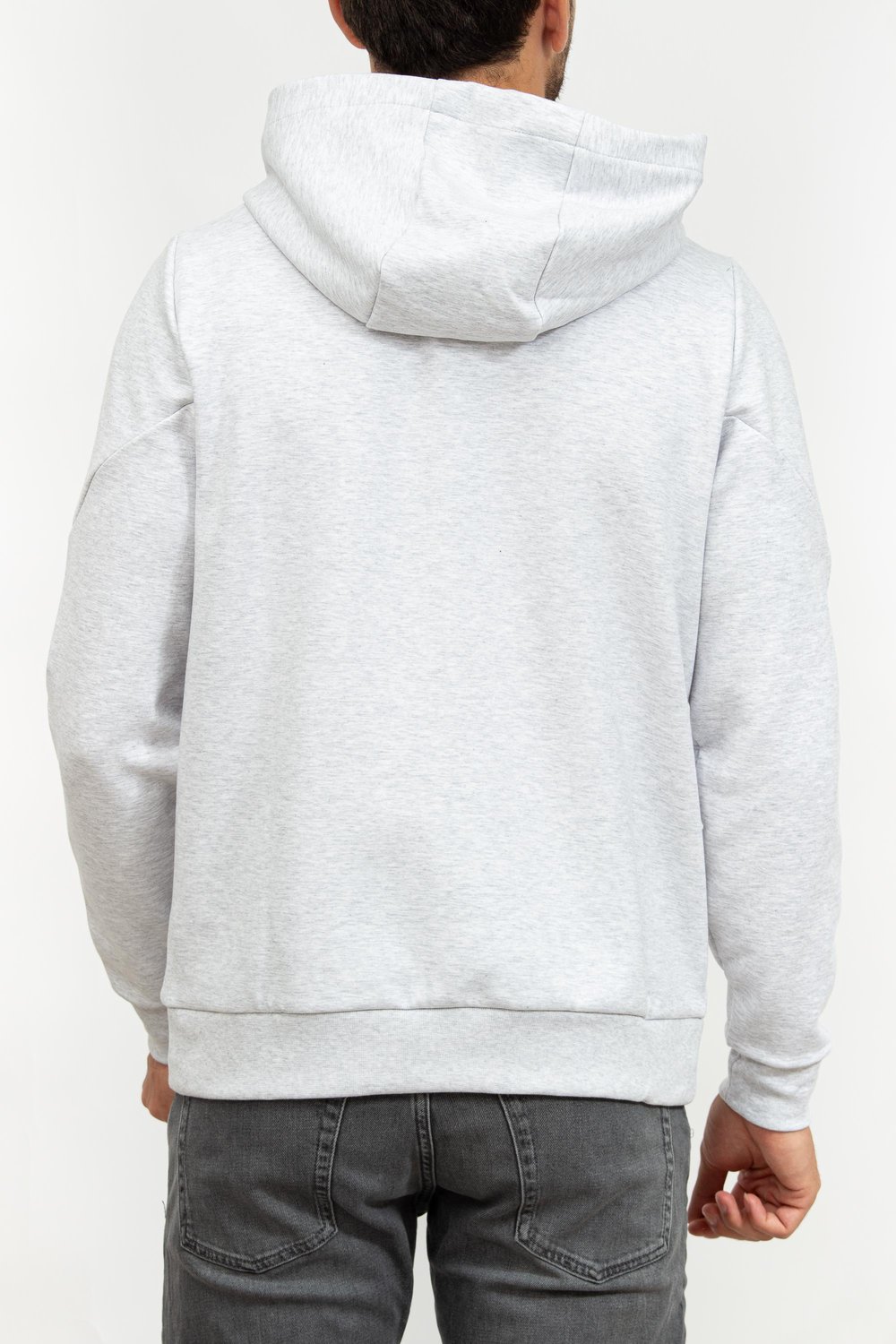 Tommy Hilfiger Graphic Erkek Kapüşonlu Sweatshirt Gri