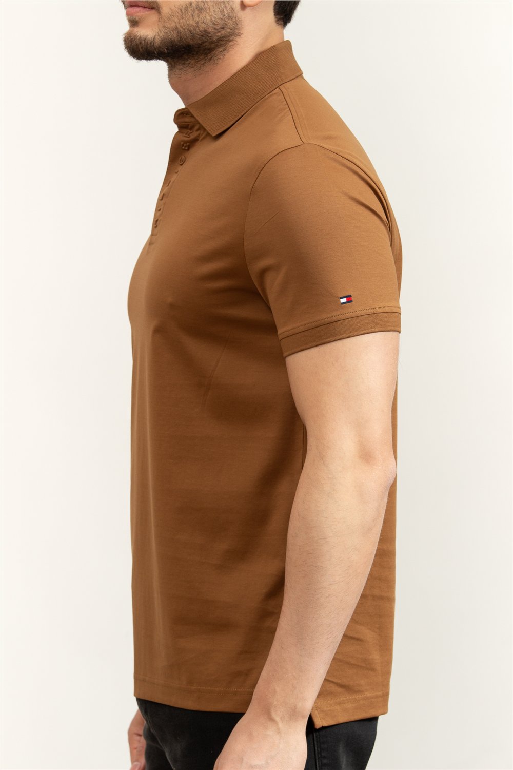 Tommy Hilfiger Hidden Placket Detail Reg Polo Erkek Polo Yaka T-Shirt