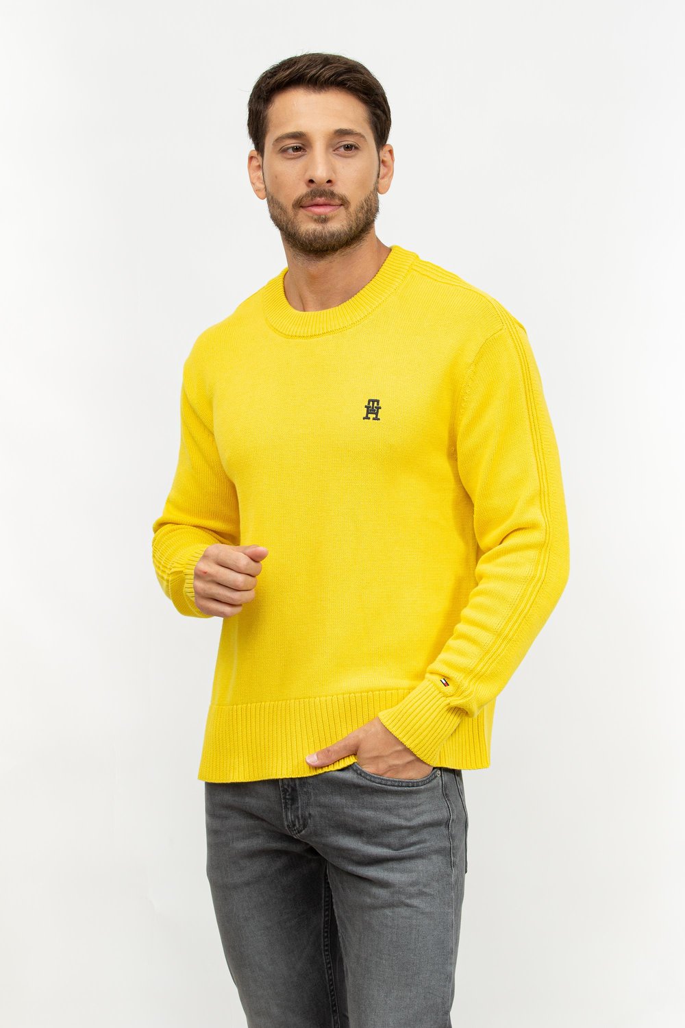 Tommy Hilfiger Imd Midweight Cotton Erkek Triko