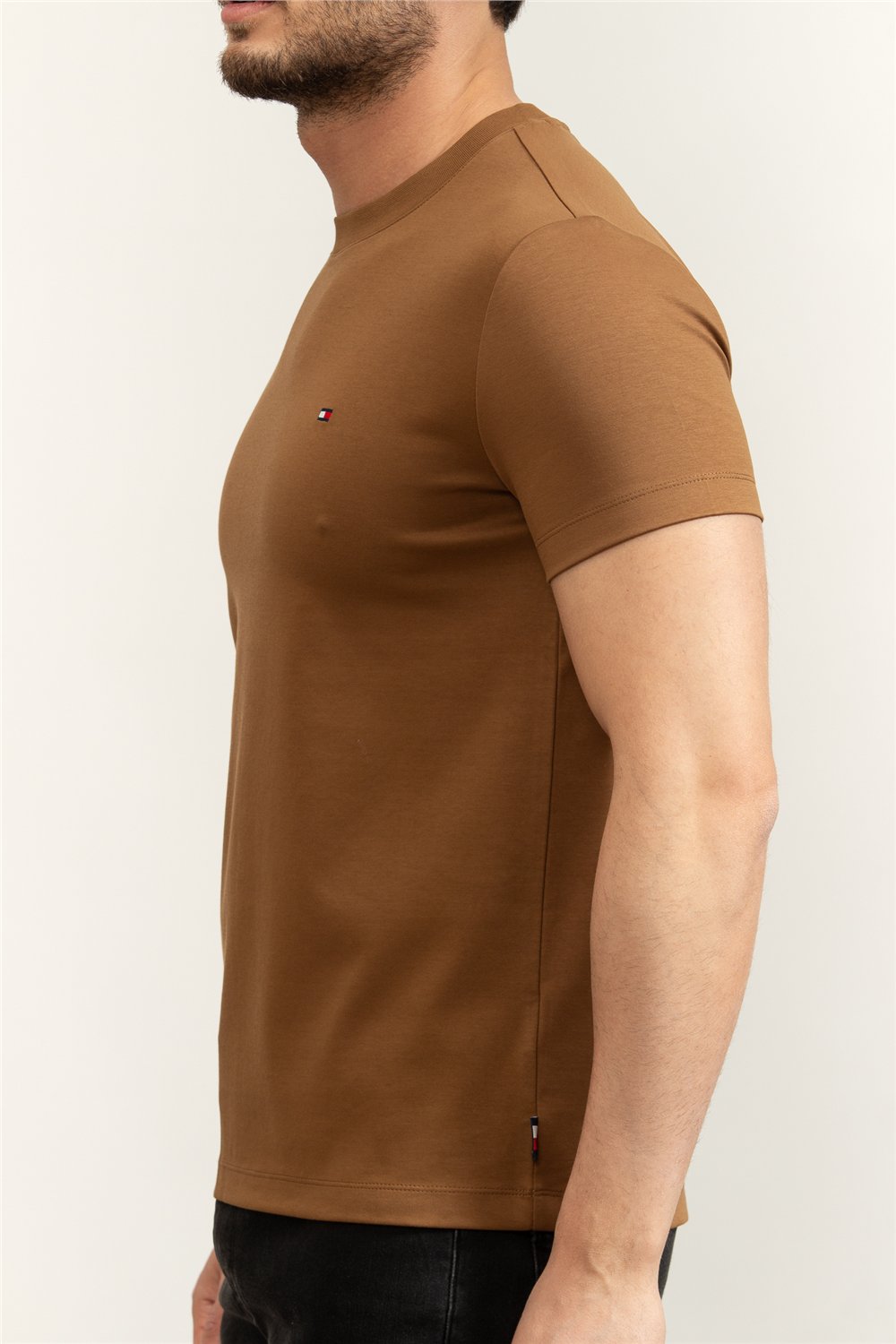 Tommy Hilfiger Luxury Interlock Tee Erkek Bisiklet Yaka T-Shirt