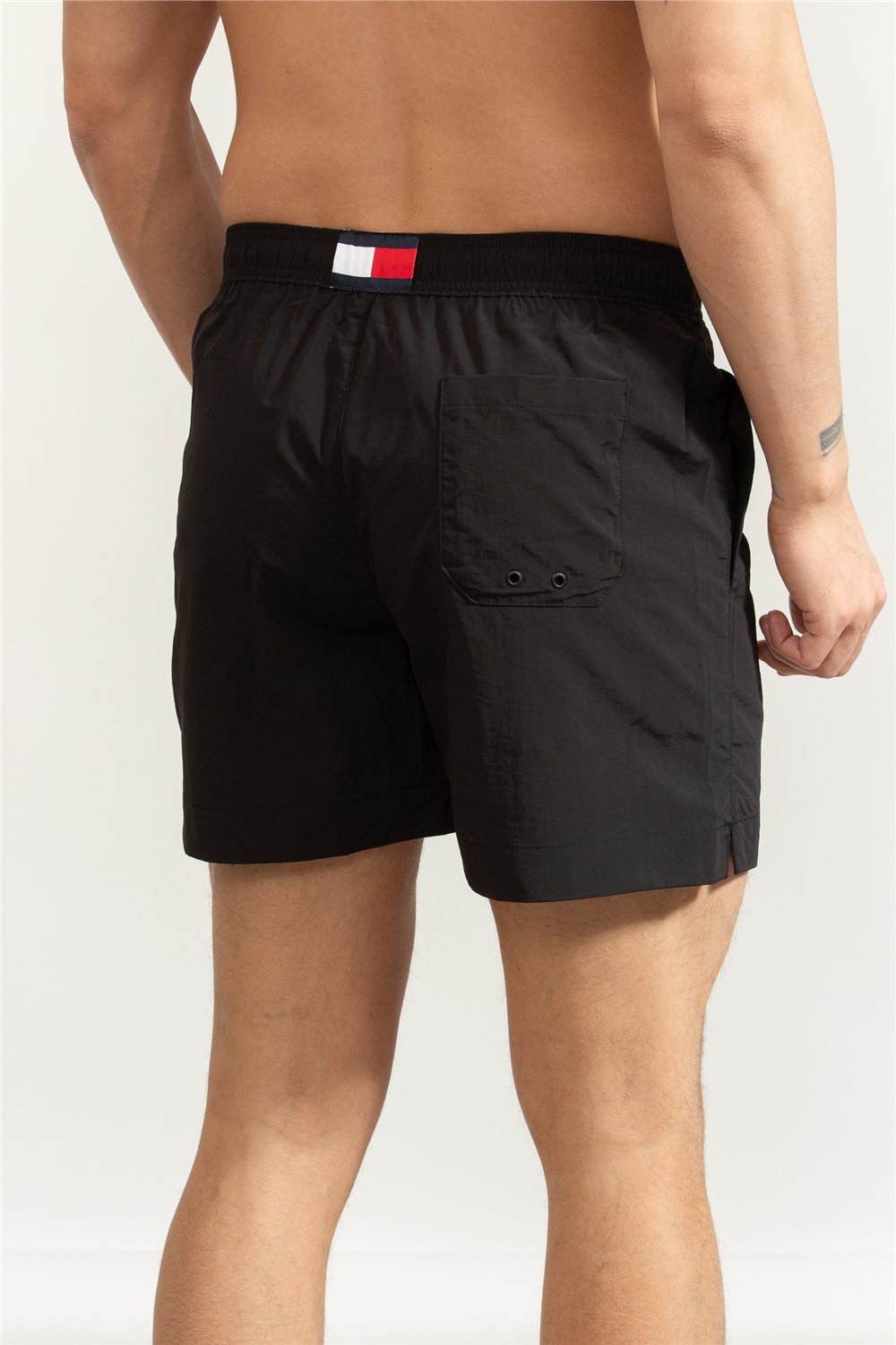 Tommy Hilfiger Medium Drawstring Erkek Şort Mayo Siyah