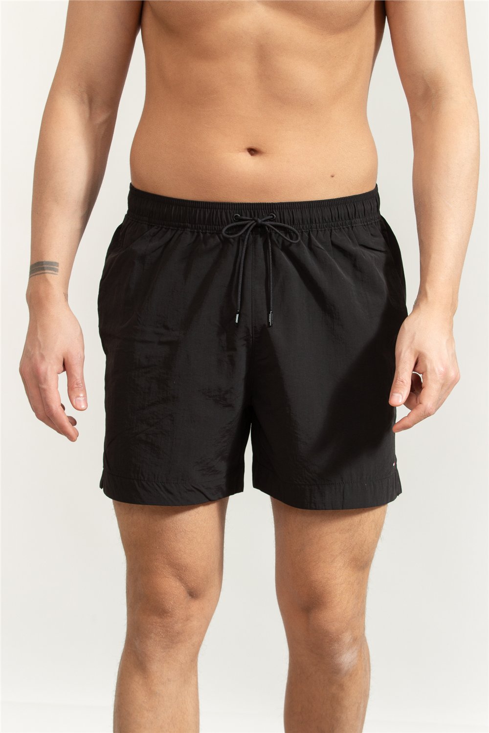 Tommy Hilfiger Medium Drawstring Erkek Şort Mayo Siyah
