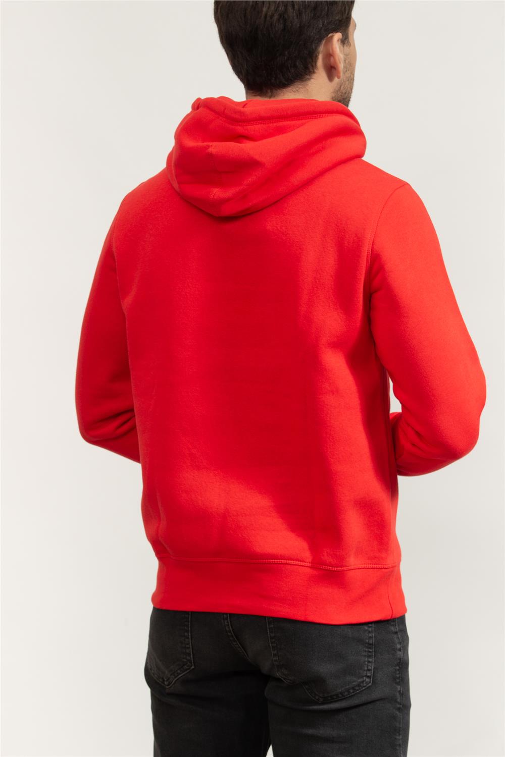 Tommy Hilfiger Monogram Applique Erkek Kapüşonlu Sweatshirt