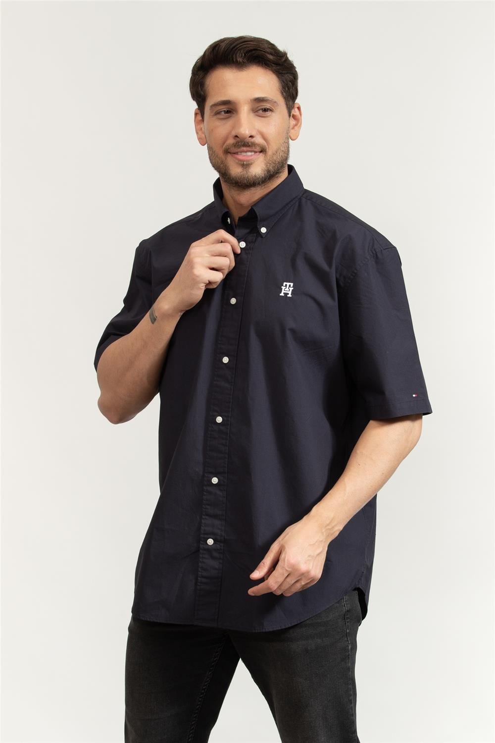 Tommy Hilfiger Monogram Solid Erkek Gömlek