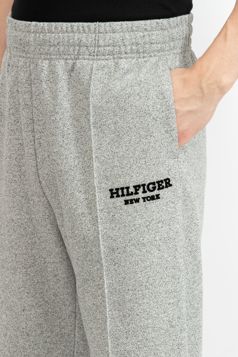 Tommy Hilfiger Monotype Mouline Erkek Eşofman Altı Gri