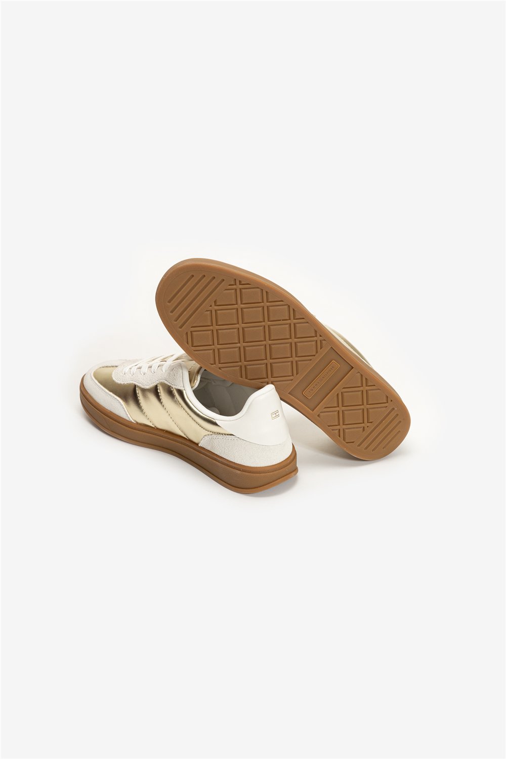 Tommy Hilfiger Mu Jackie Metallic Kadın Sneaker Gold