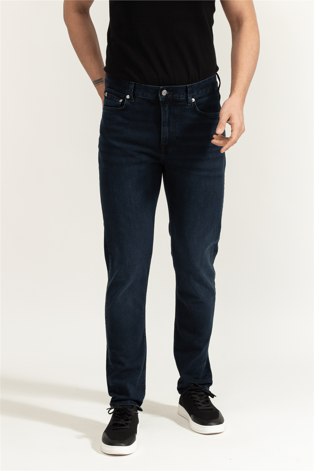 Tommy Hilfiger Slim Bleecker Calder Blue Black Erkek Jean Pantolon