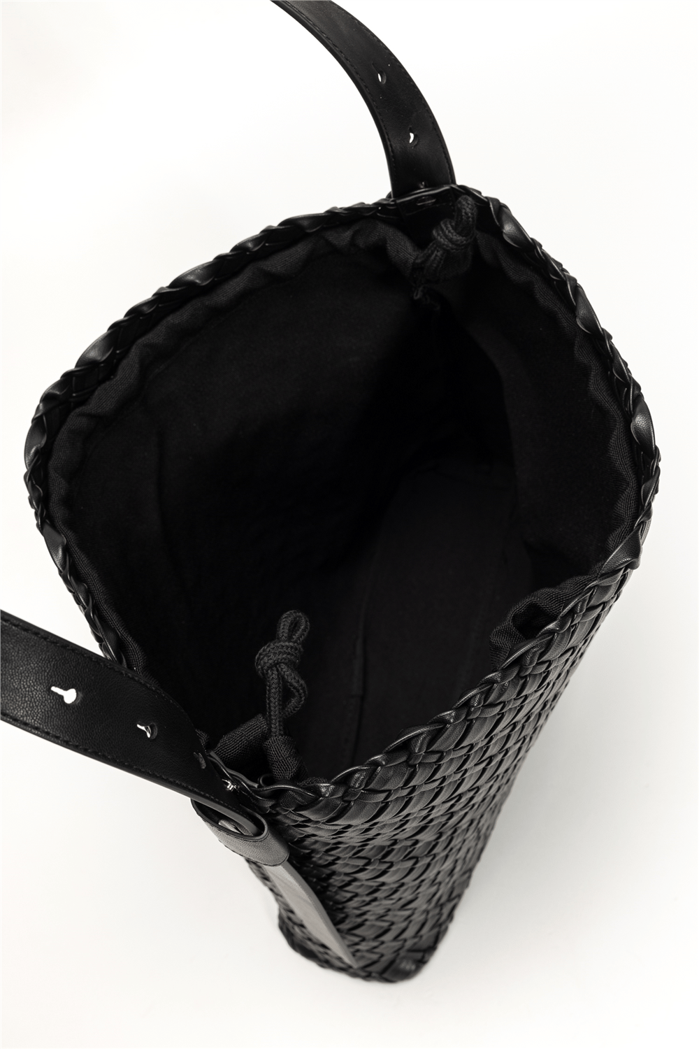 Tommy Hilfiger TH Braided Maxi Hobo Kadın Mini Omuz Çantası Siyah