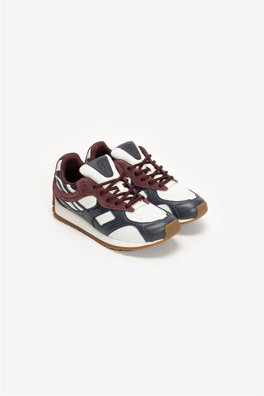 Tommy Hilfiger TH Modern Runner Mix Mat Kadın Sneaker Mavi