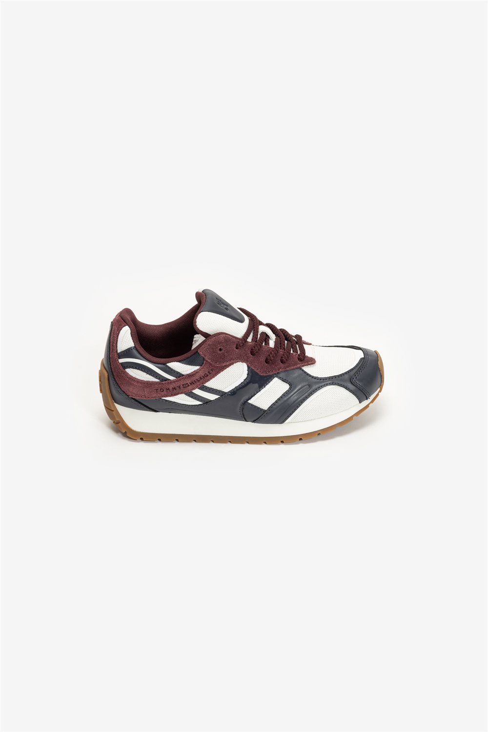 Tommy Hilfiger TH Modern Runner Mix Mat Kadın Sneaker Mavi