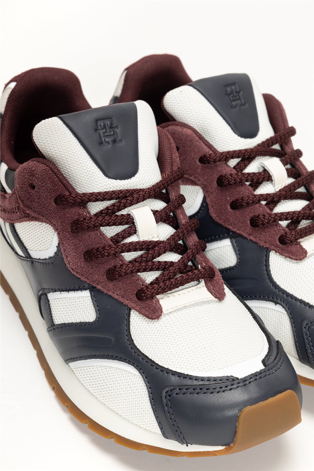 Tommy Hilfiger TH Modern Runner Mix Mat Kadın Sneaker Mavi