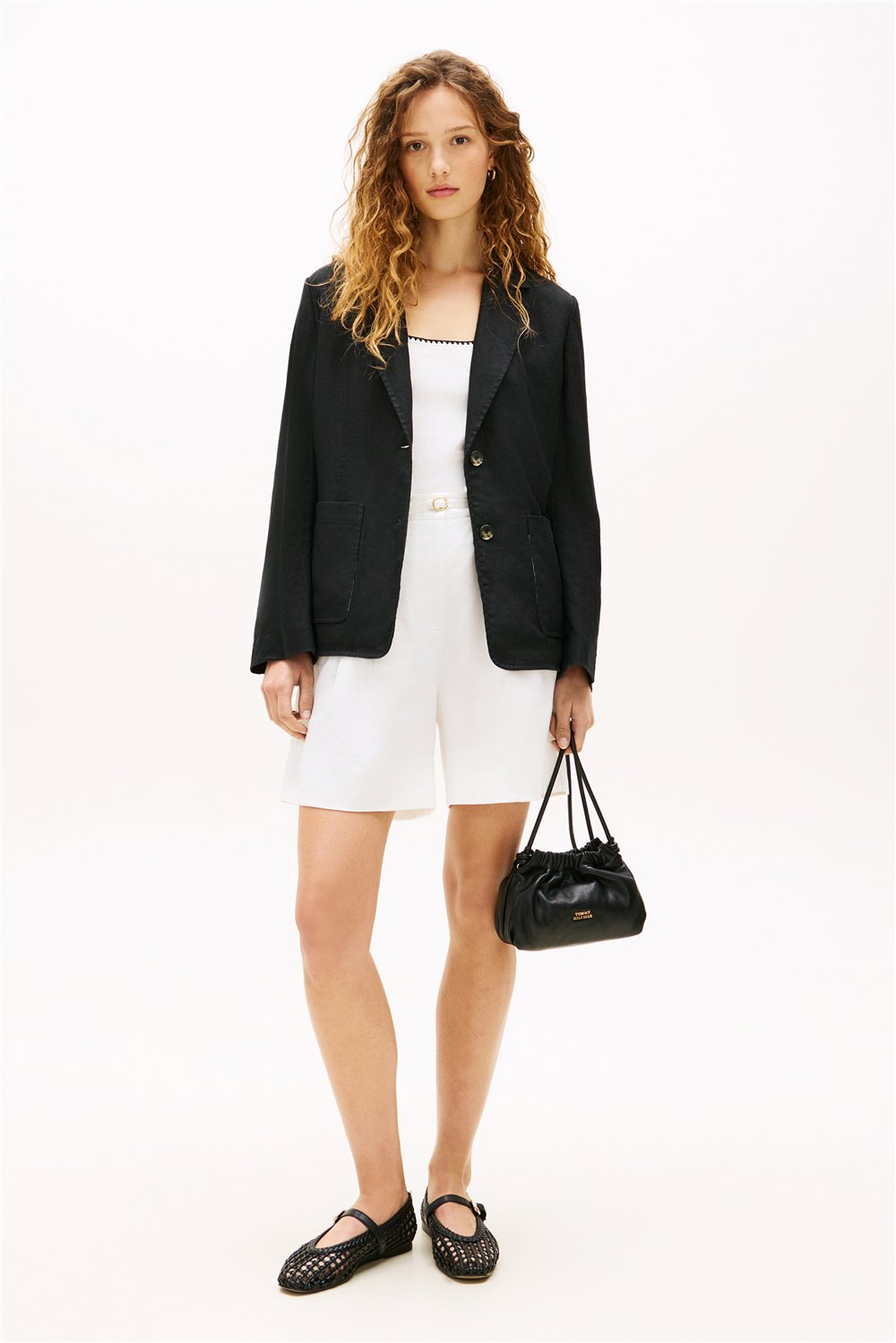 Tommy Hilfiger Th Soft Leather Cros Kadın Mini Omuz Çantası Siyah