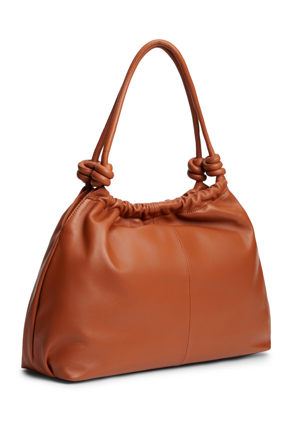 Tommy Hilfiger Th Soft Leather Hobo Kadın Omuz Çantası Kahverengi