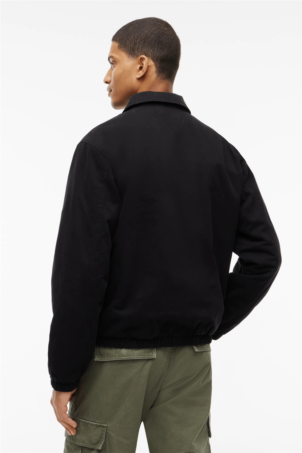 Tommy Hilfiger Tjm Harrington Cotton Jacket Ext Erkek Mont Siyah