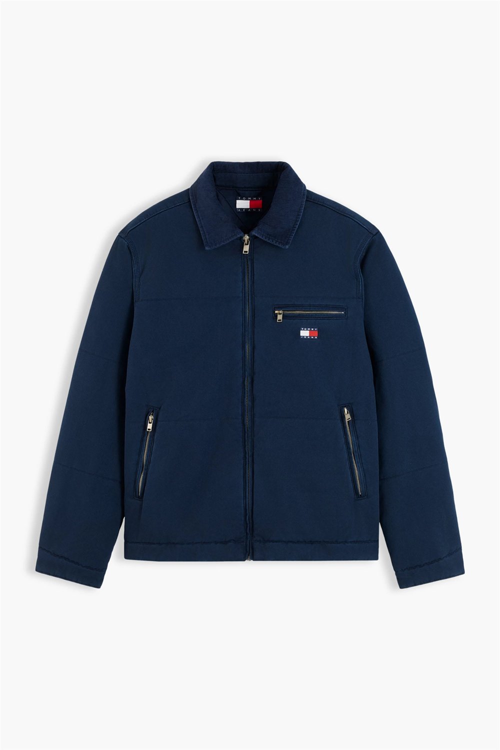 Tommy Hilfiger Tjm Quilted Cotton Jacket Erkek Mont Mavi