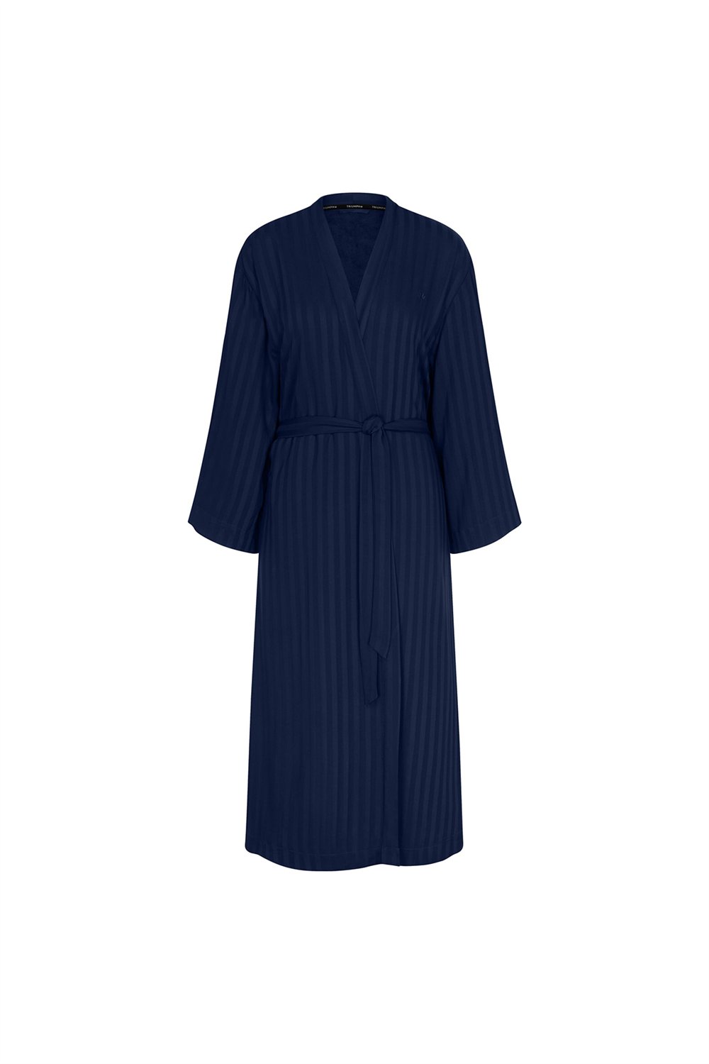 Triumph Amourette Jacquard Long Robe Kadın Sabahlık Lacivert