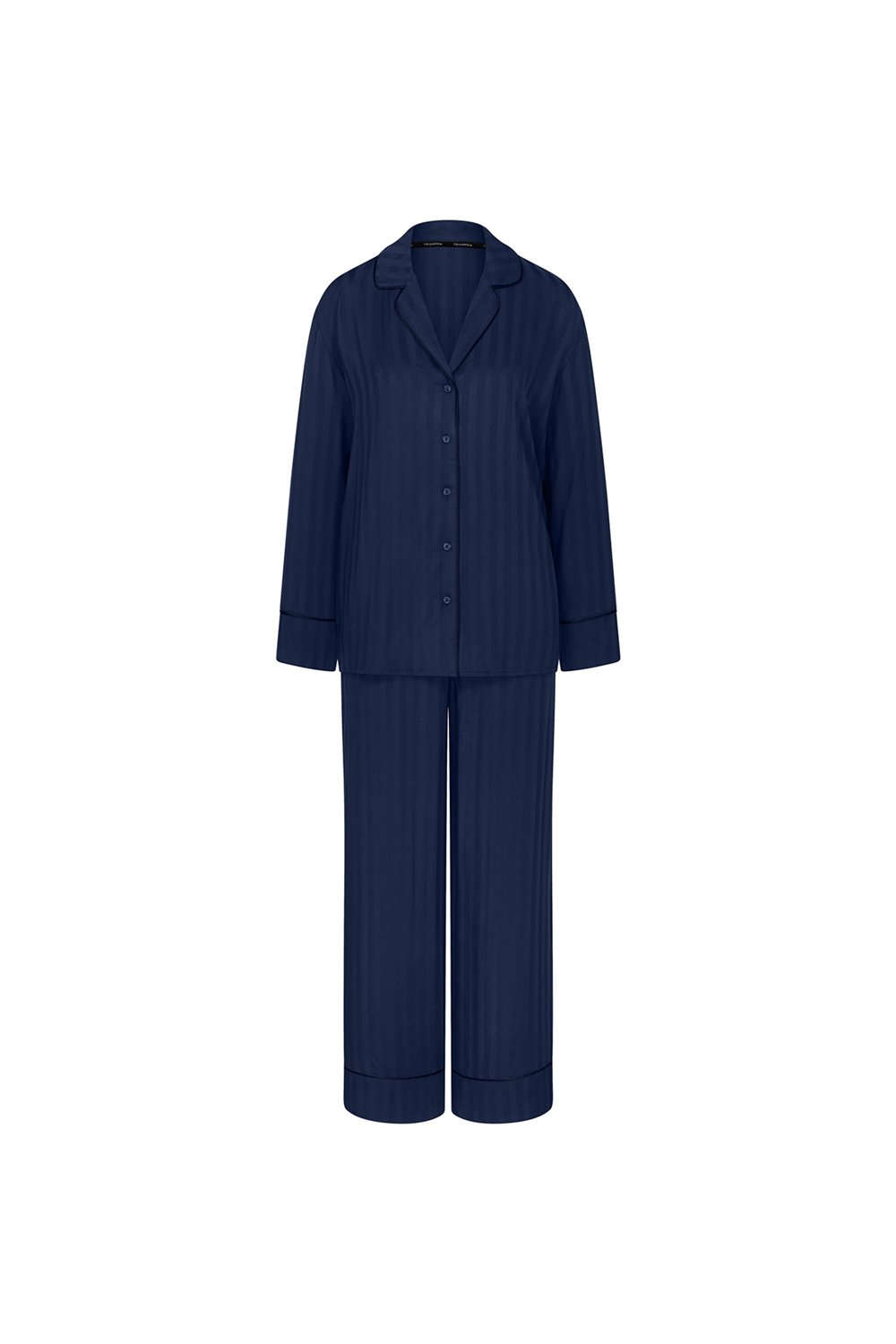 Triumph Amourette Jacquard PW Kadın Pijama Takımı Lacivert