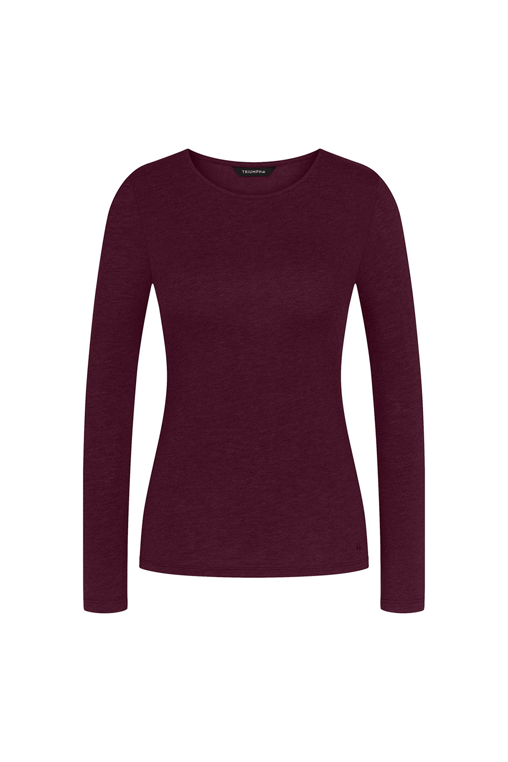 Triumph Beauty Layers LSL Top 04 Kadın Uzun Kollu T-Shirt Bordo