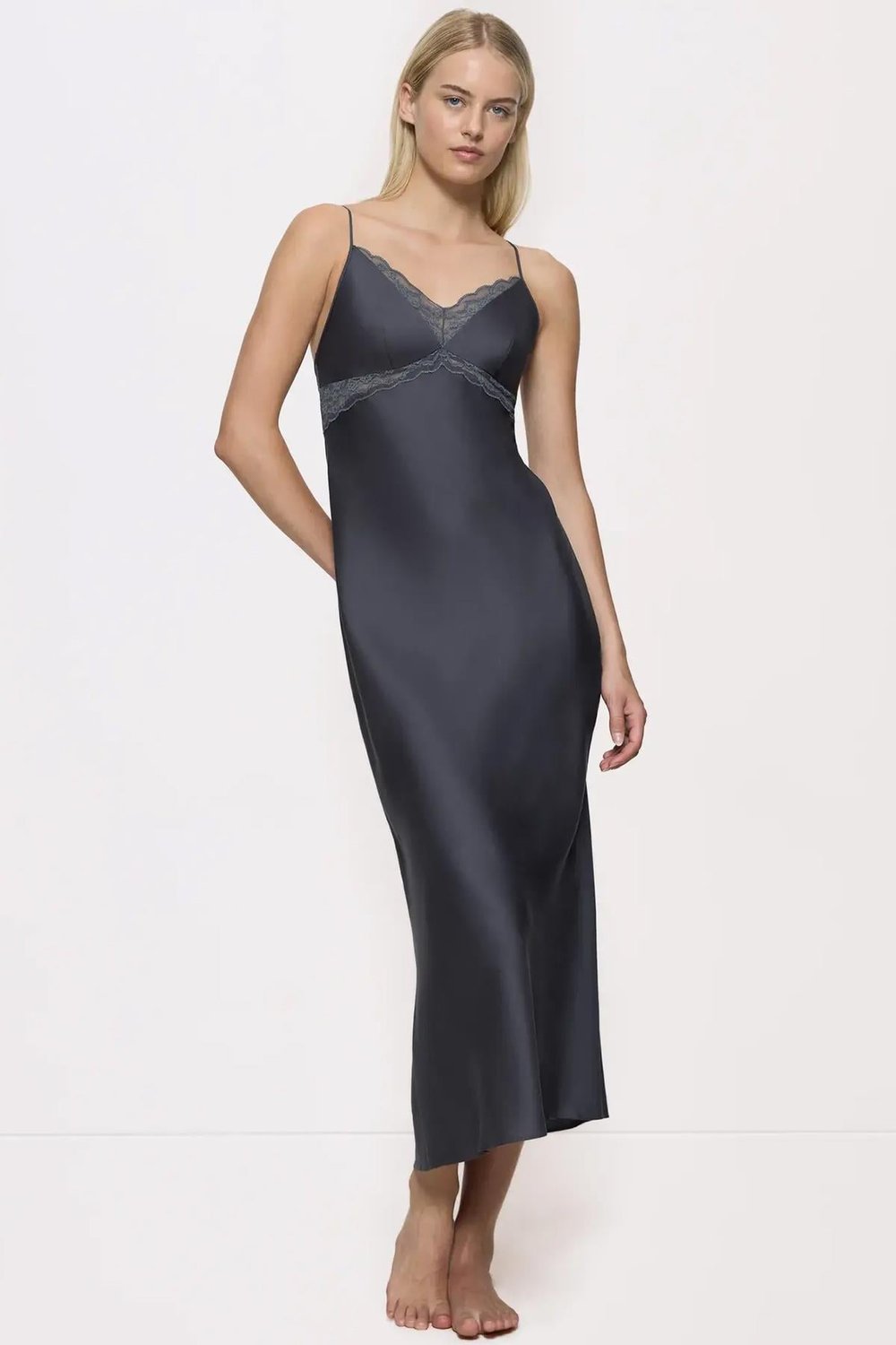 Triumph Silky Sensuality Ndw Lace Gecelik Gri