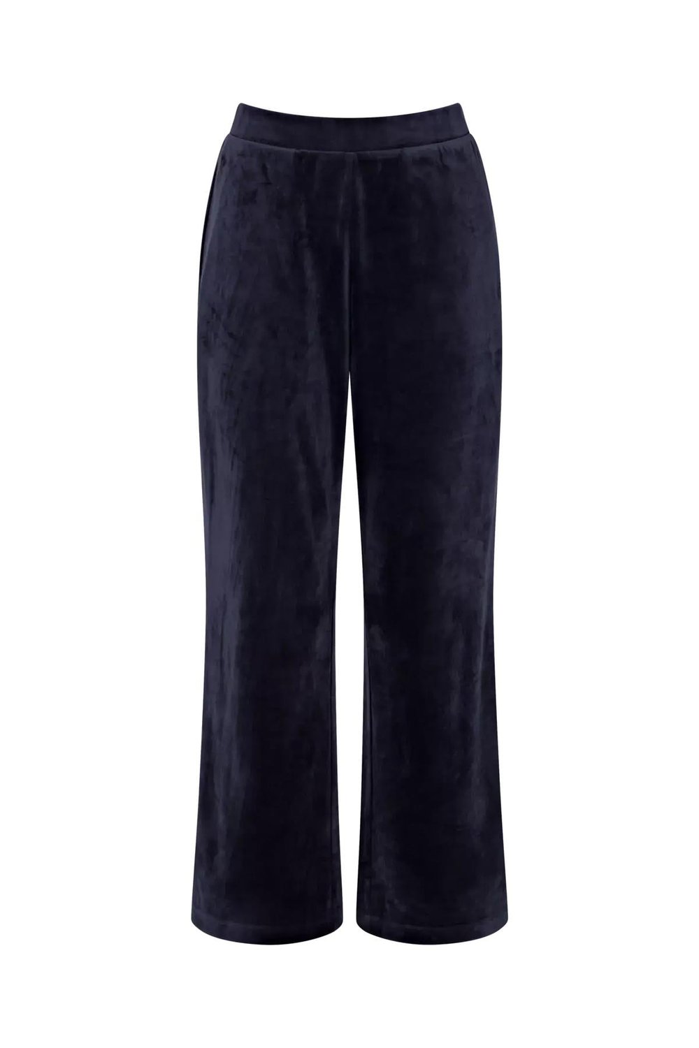 Triumph Sensual Velour Wide Leg Trousers Pijama Altı Mavi