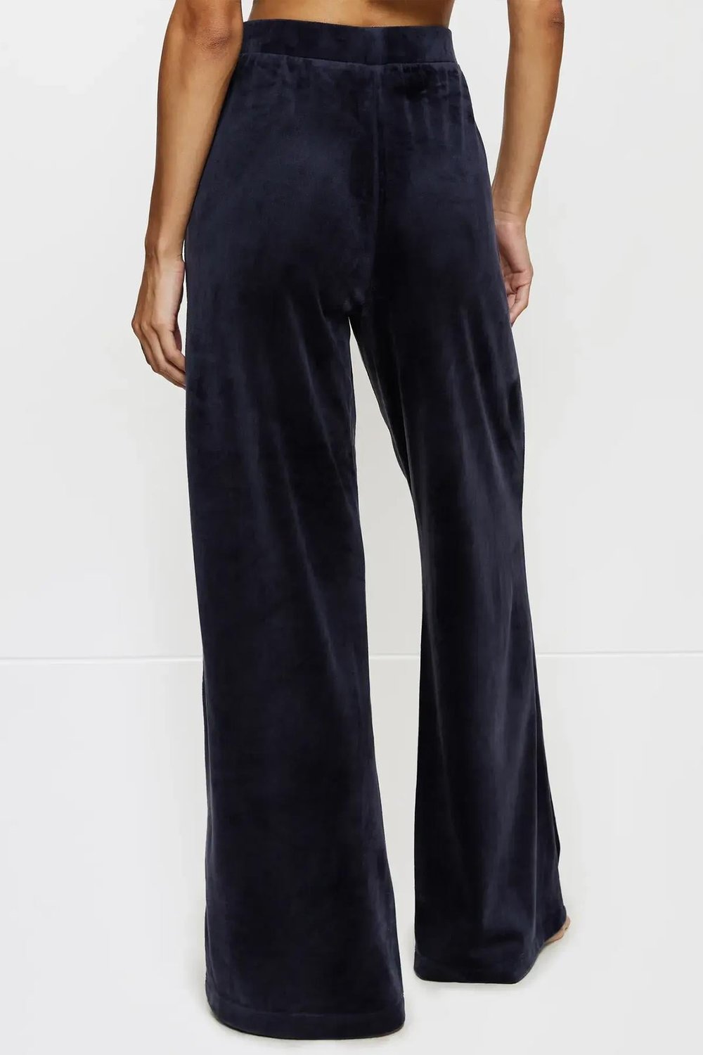 Triumph Sensual Velour Wide Leg Trousers Pijama Altı Mavi