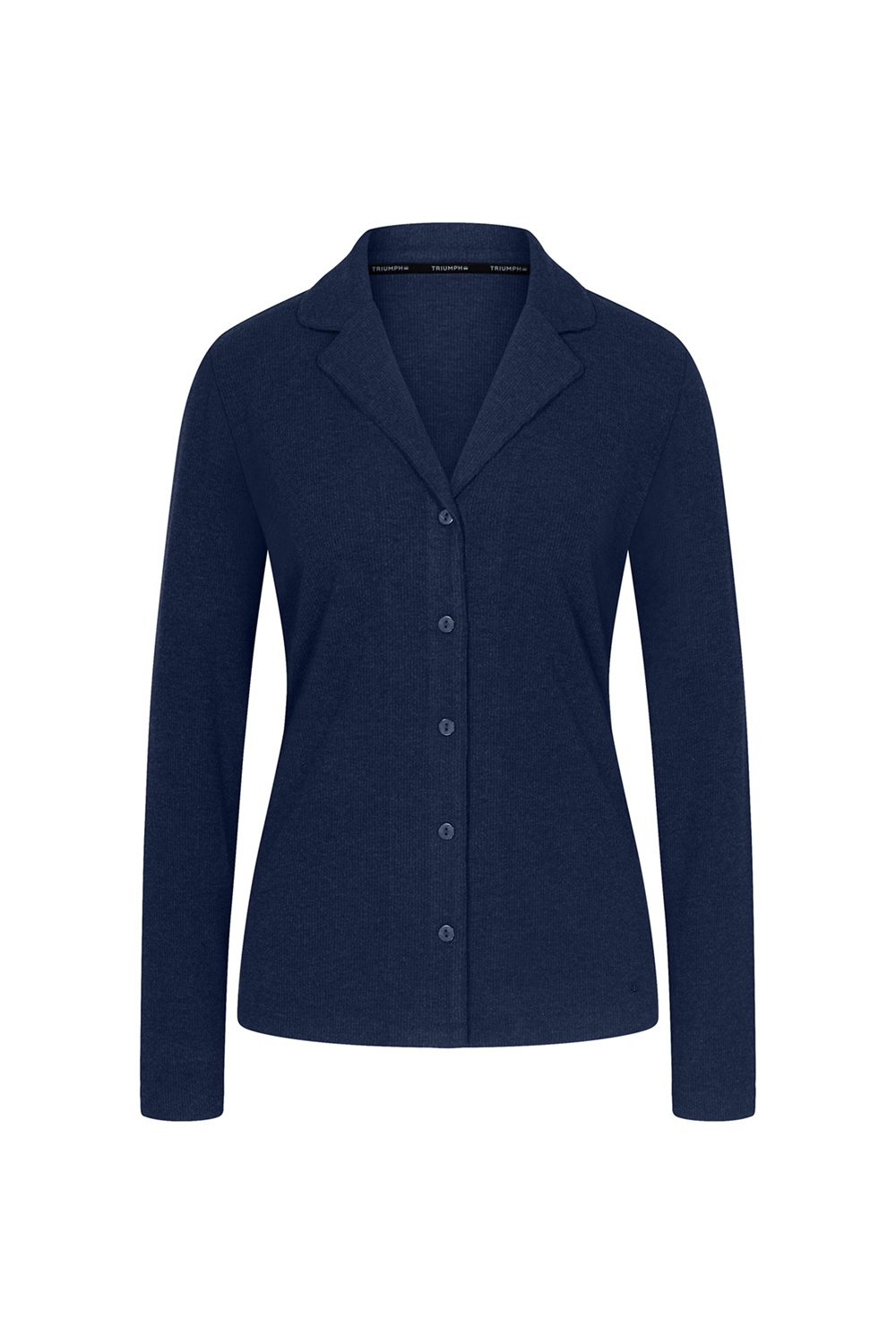 Triumph Mix & Match LSL Top BF Soft Kadın Pijama Üstü Mavi