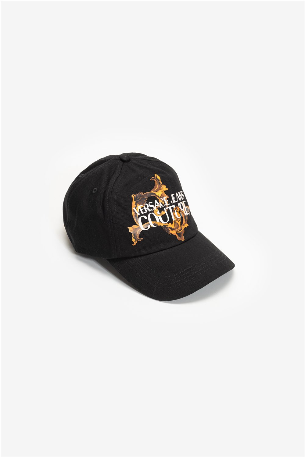 Versace Jeans Couture Cotton Placed Print Erkek Baseball Şapka