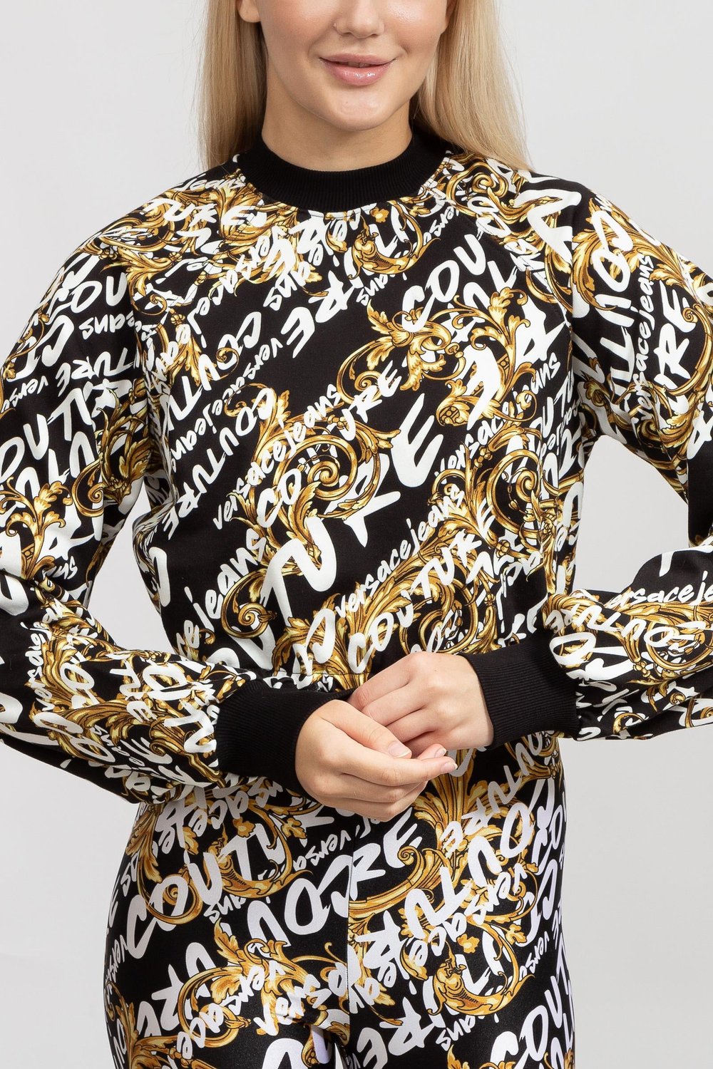 Versace Jeans Couture Easy Kadın Bisiklet Yaka Sweatshirt