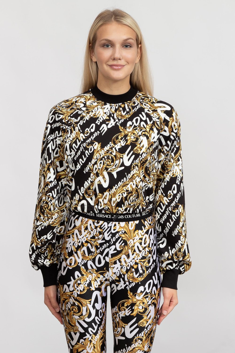 Versace Jeans Couture Easy Kadın Bisiklet Yaka Sweatshirt