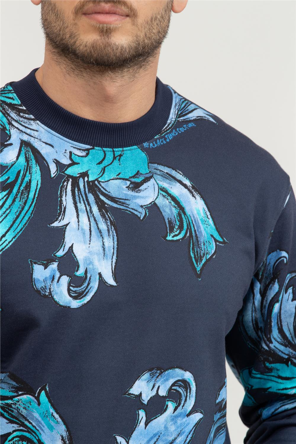 Versace Jeans Couture Erkek Bisiklet Yaka Sweatshirt