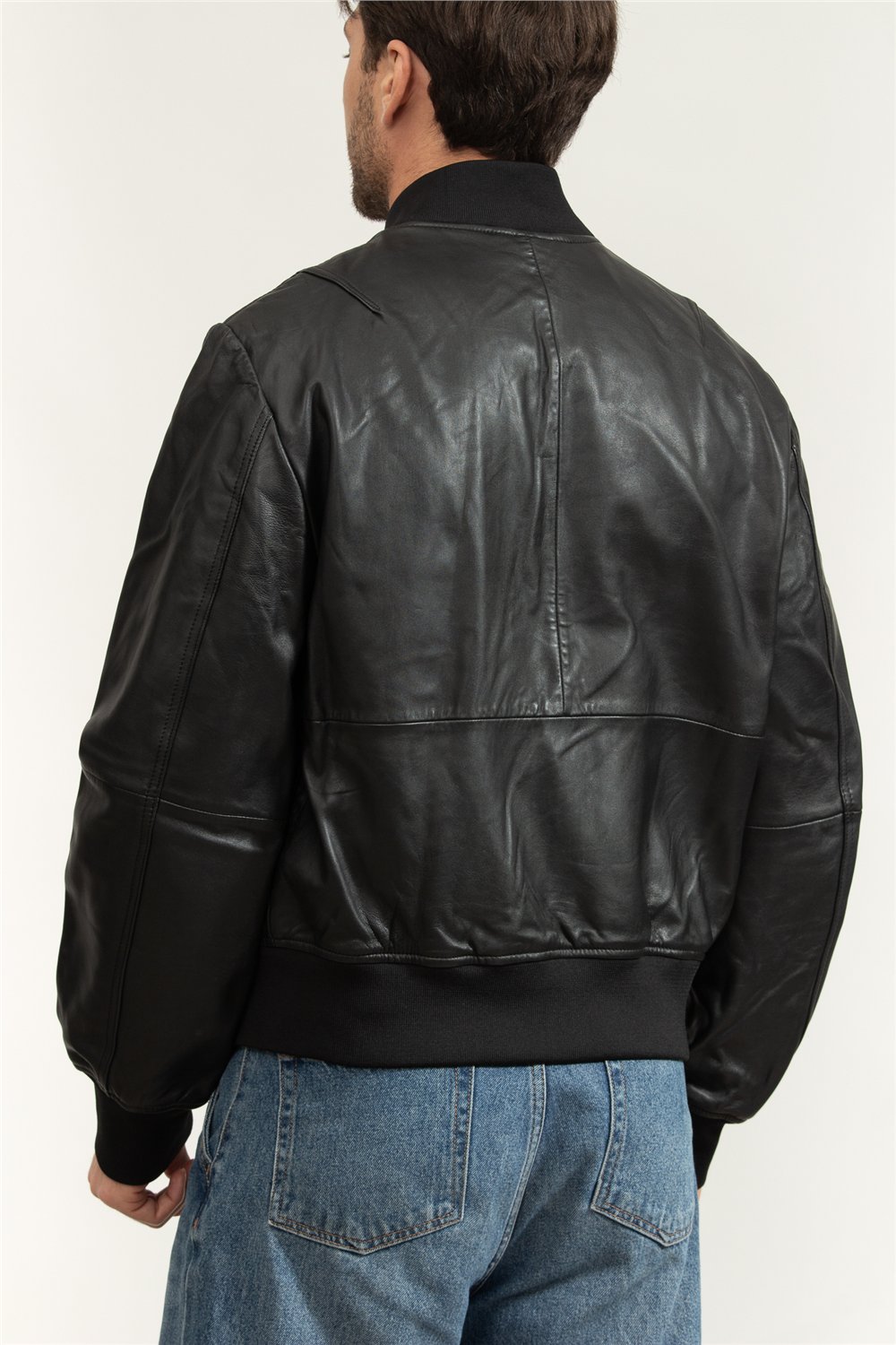 Versace Jeans Couture Erkek Deri Mont