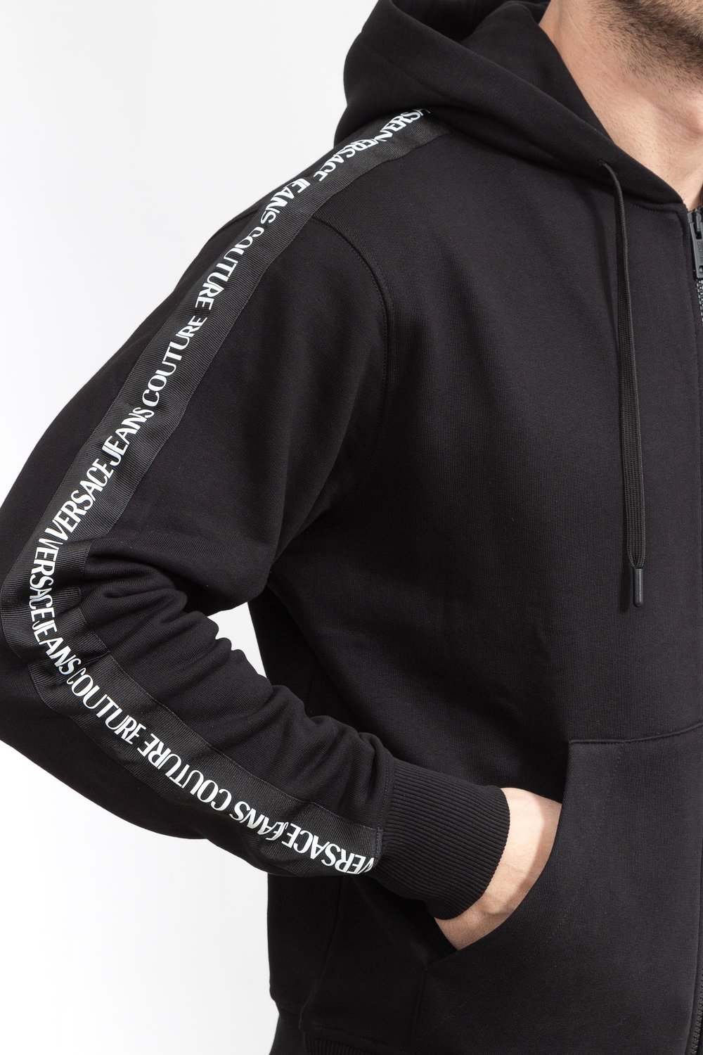 Versace Jeans Couture Erkek Fermuarlı Sweatshirt