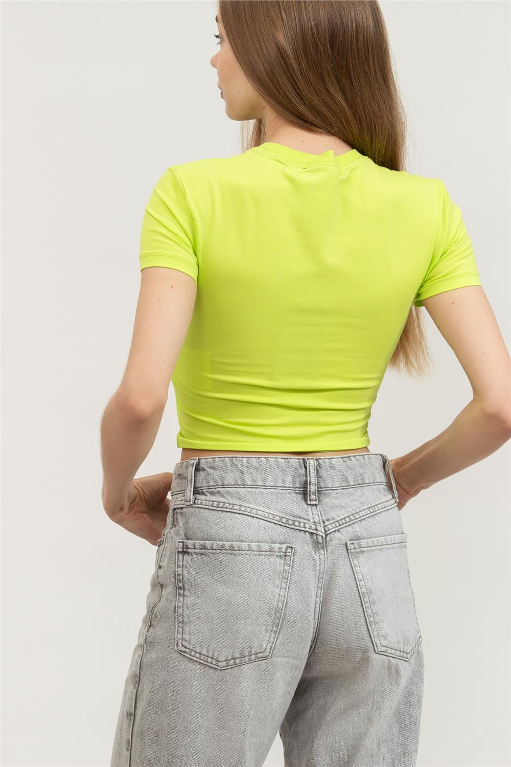 Versace Jeans Couture Kadın Bisiklet Yaka T-Shirt Çok Renkli