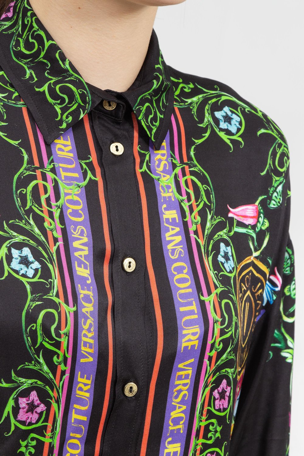 Versace Jeans Couture Kadın Gömlek Siyah