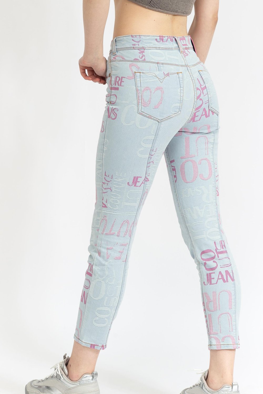 Versace Jeans Couture Kadın Jean Pantolon Mavi