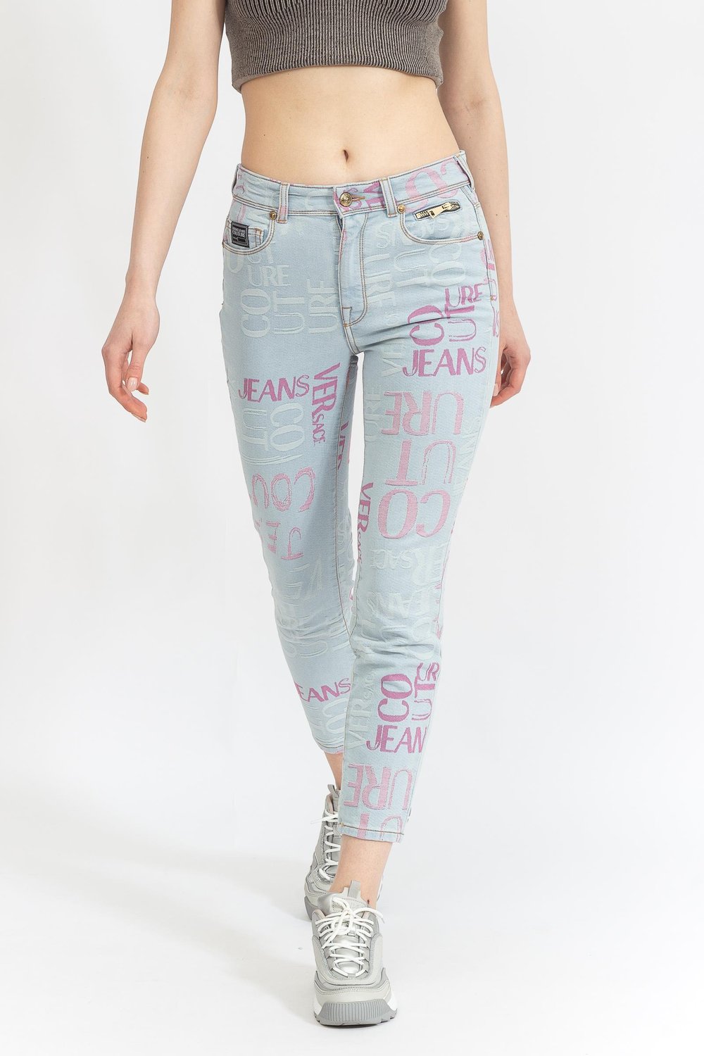 Versace Jeans Couture Kadın Jean Pantolon Mavi
