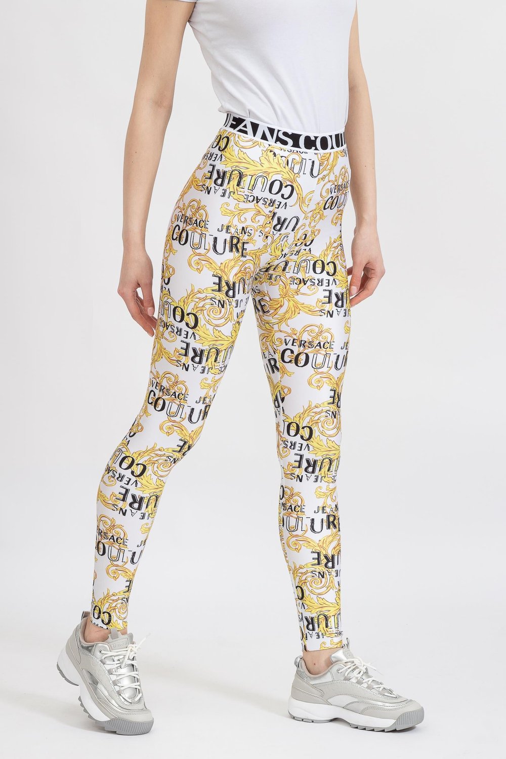 Versace Jeans Couture Kadın Tayt Beyaz